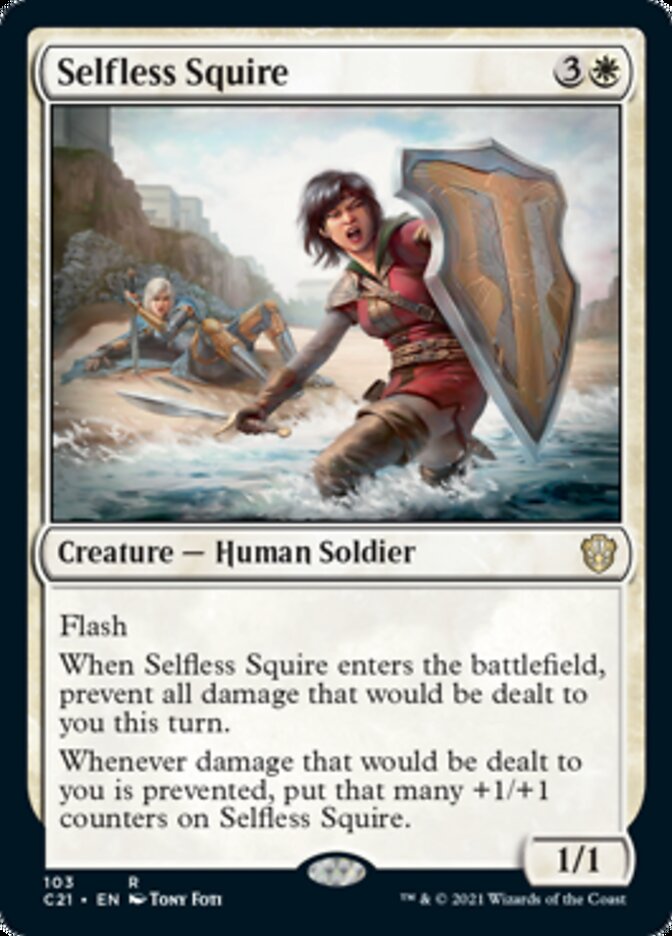Selfless Squire [Commander 2021] | Good Games Cannington
