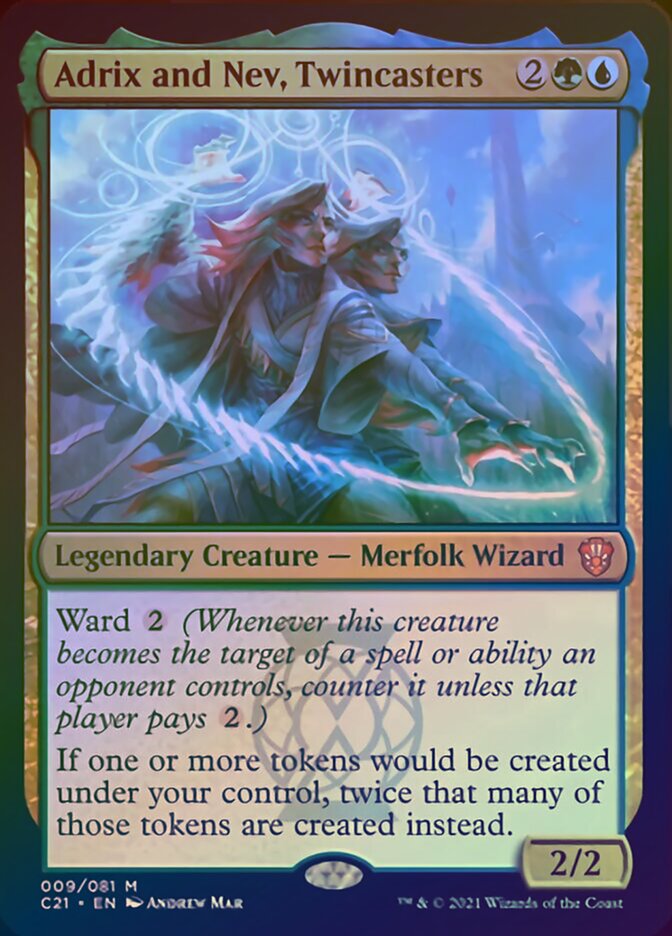 Adrix and Nev, Twincasters (Display Commander) [Commander 2021] | Good Games Cannington