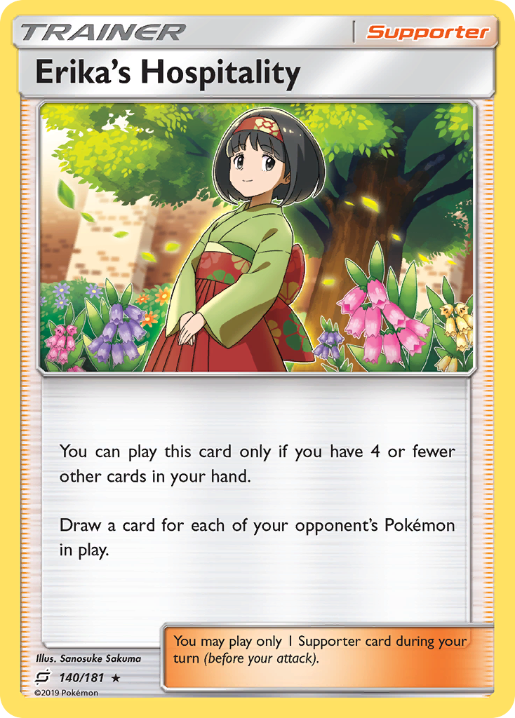 Erika's Hospitality (140/181) [Sun & Moon: Team Up] | Good Games Cannington
