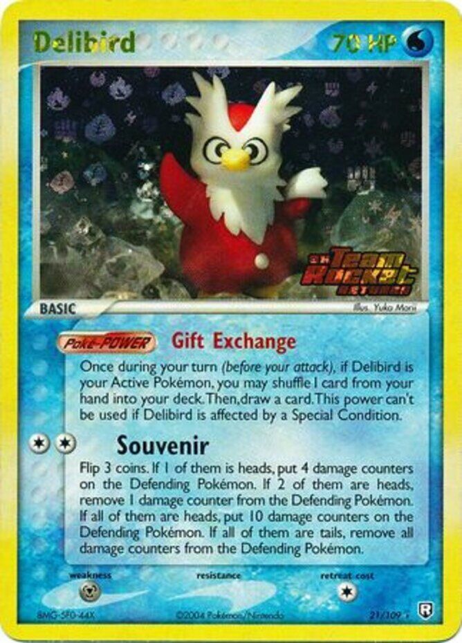 Delibird (21/109) (Stamped) [EX: Team Rocket Returns] | Good Games Cannington