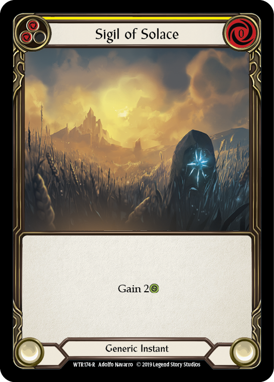 Sigil of Solace (Yellow) [WTR174-R] Alpha Print Normal | Good Games Cannington