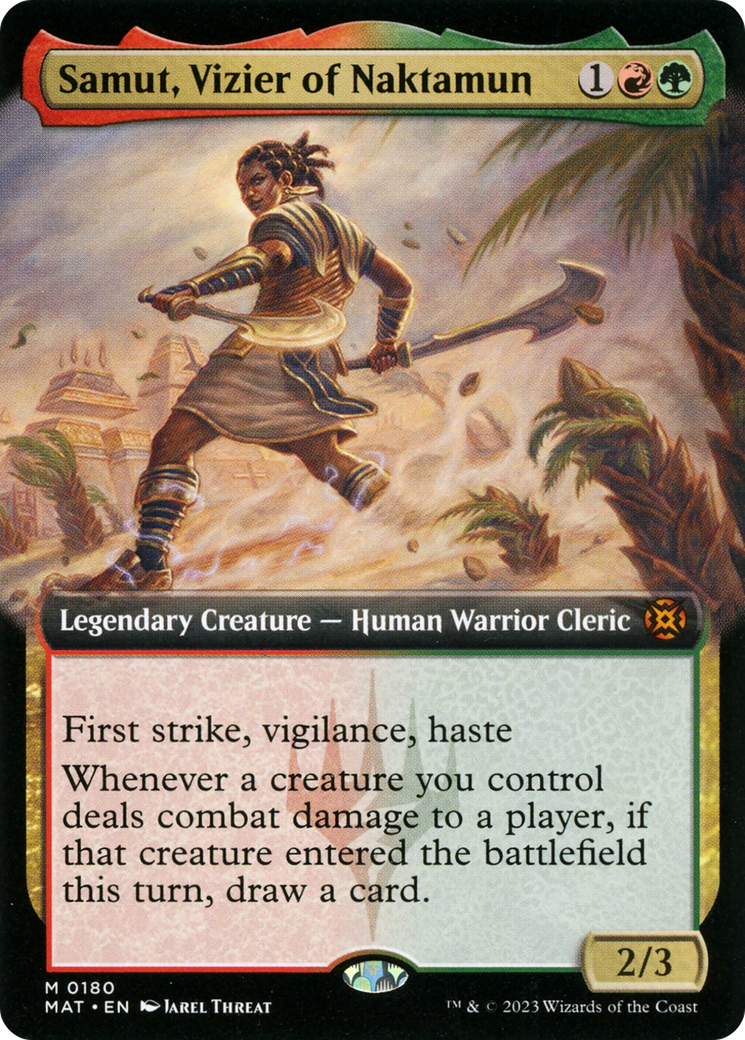 Samut, Vizier of Naktamun (Extended Art) [March of the Machine: The Aftermath] | Good Games Cannington