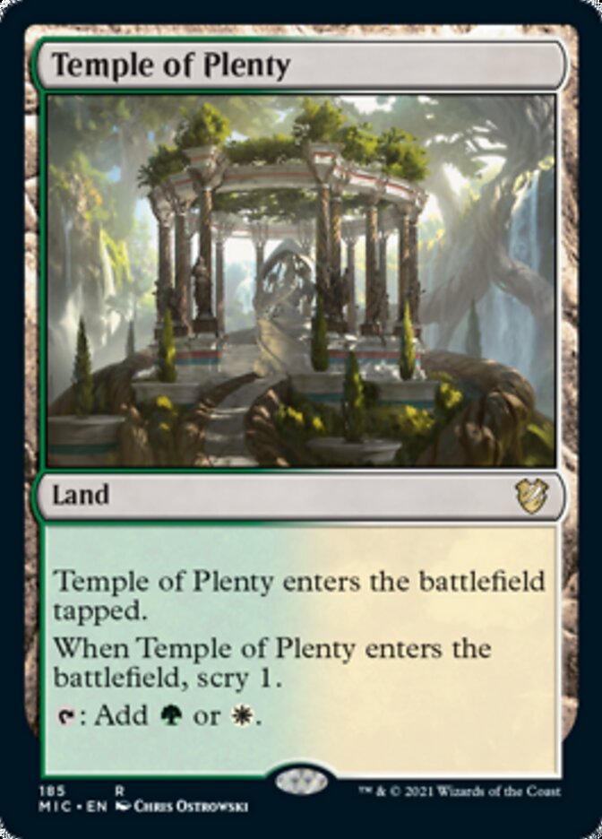 Temple of Plenty [Innistrad: Midnight Hunt Commander] | Good Games Cannington