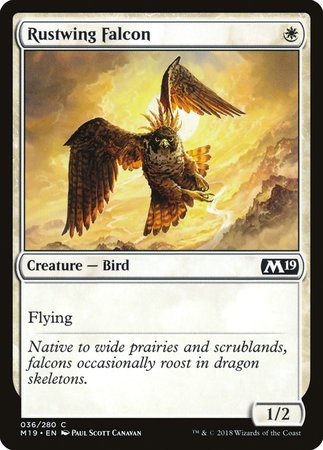 Rustwing Falcon [Core Set 2019] | Good Games Cannington