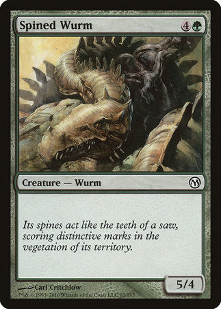 Spined Wurm [Duels of the Planeswalkers] | Good Games Cannington