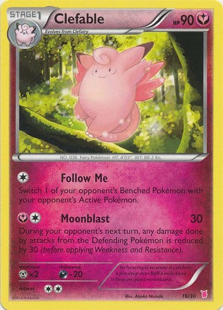 Clefable (16/30) [XY: Trainer Kit 1 - Wigglytuff] | Good Games Cannington