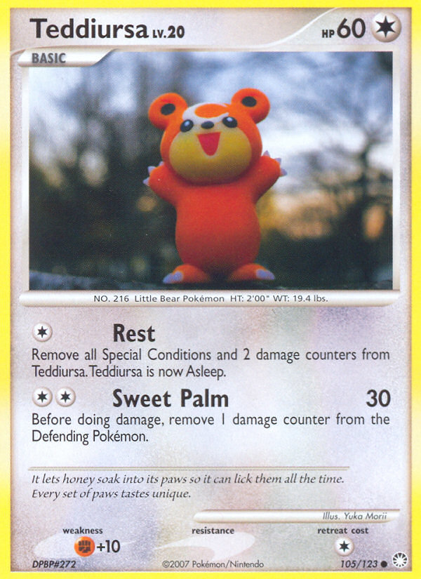 Teddiursa (105/123) [Diamond & Pearl: Mysterious Treasures] | Good Games Cannington