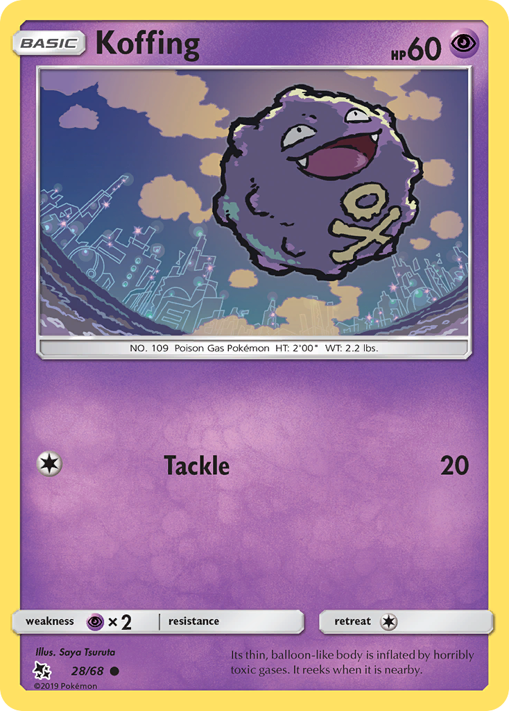 Koffing (28/68) [Sun & Moon: Hidden Fates] | Good Games Cannington