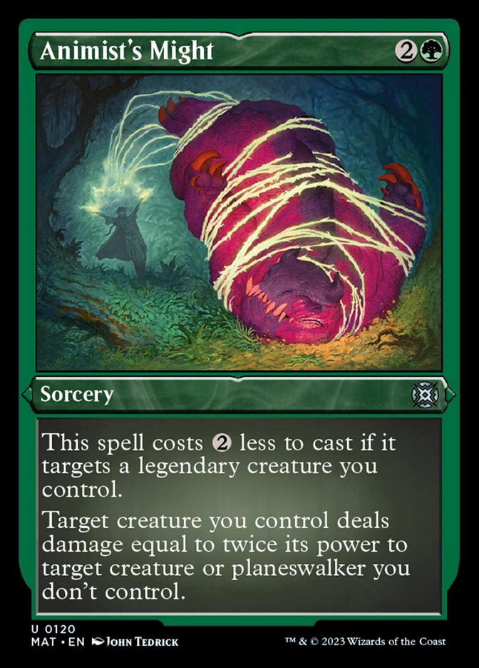 Animist's Might (Foil Etched) [March of the Machine: The Aftermath] | Good Games Cannington