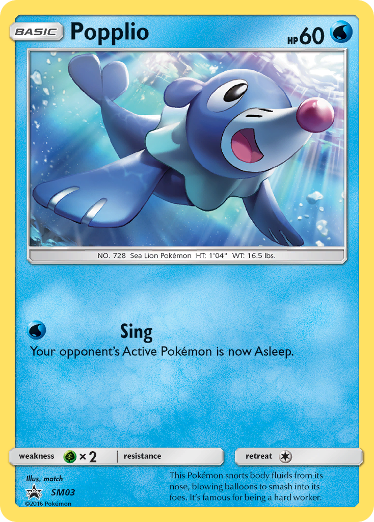 Popplio (SM03) [Sun & Moon: Black Star Promos] | Good Games Cannington