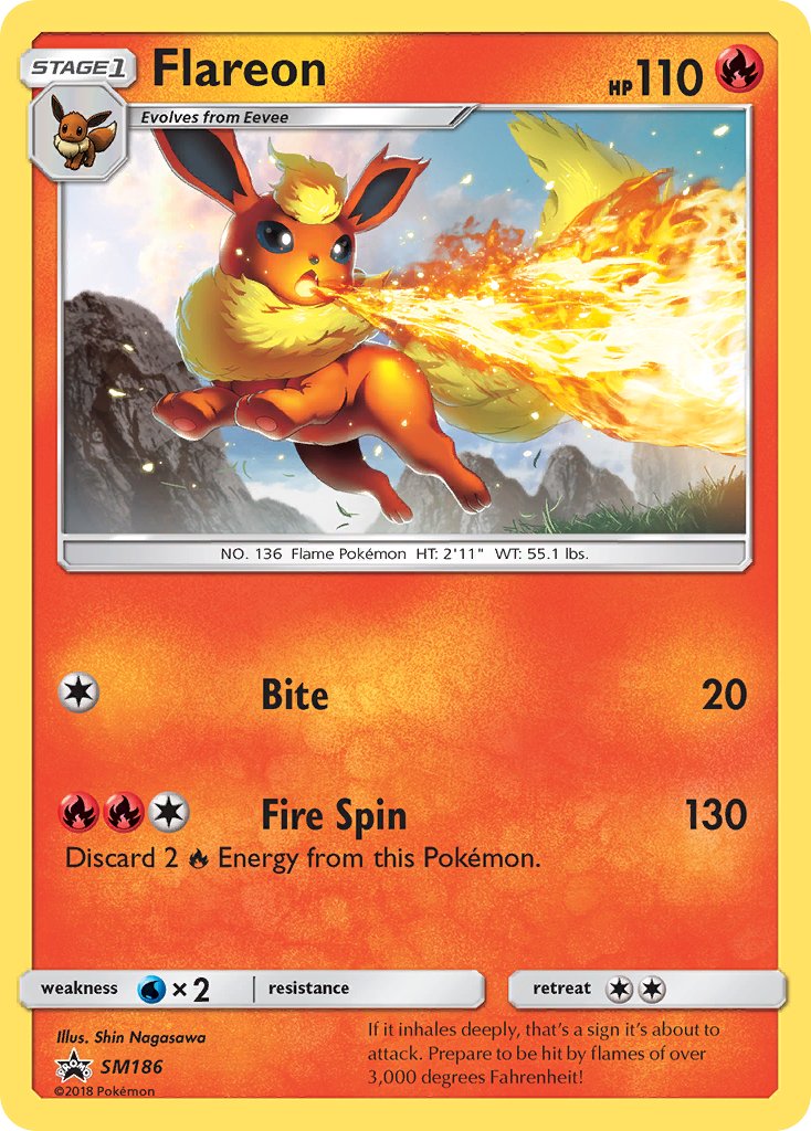 Flareon (SM186) [Sun & Moon: Black Star Promos] | Good Games Cannington