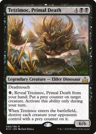 Tetzimoc, Primal Death [Rivals of Ixalan] | Good Games Cannington