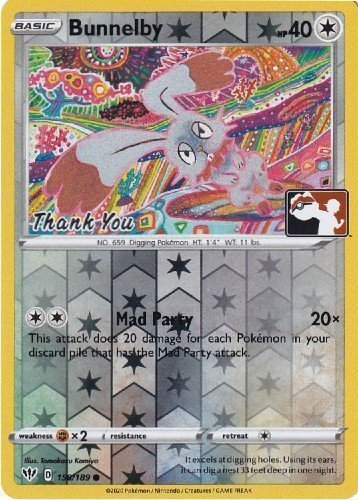 Bunnelby (150/189) (Thank You Promo) [Sword & Shield: Darkness Ablaze] | Good Games Cannington