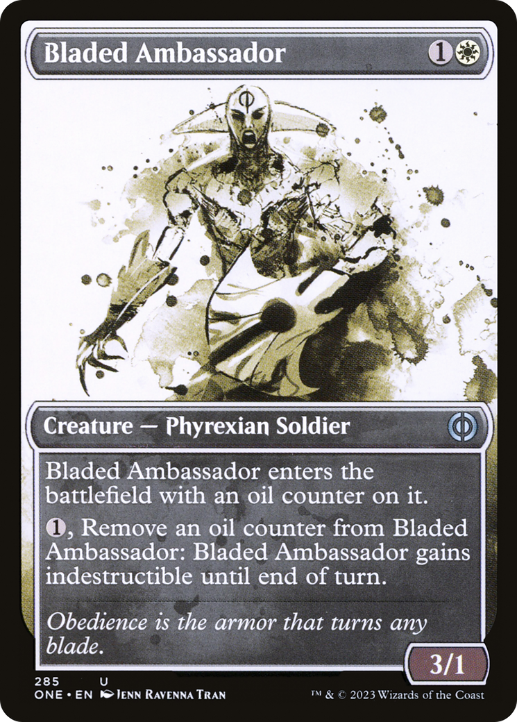 Bladed Ambassador (Showcase Ichor) [Phyrexia: All Will Be One] | Good Games Cannington