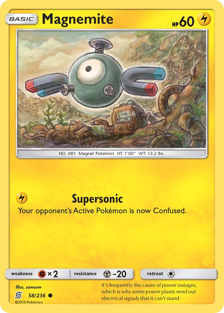 Magnemite (58/236) [Sun & Moon: Unified Minds] | Good Games Cannington