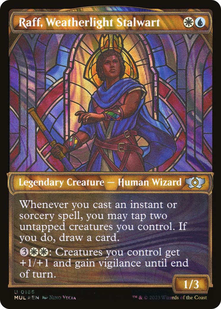 Raff, Weatherlight Stalwart (Halo Foil) [Multiverse Legends] | Good Games Cannington
