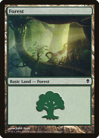 Forest (246a) [Zendikar] | Good Games Cannington