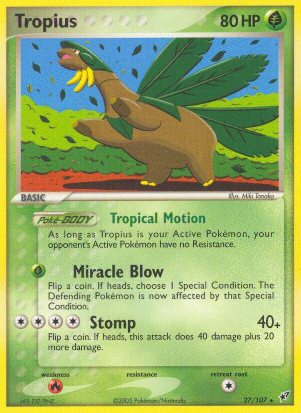 Tropius (27/107) [EX: Deoxys] | Good Games Cannington