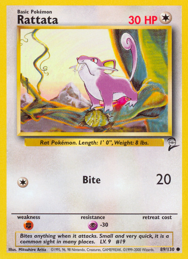 Rattata (89/130) [Base Set 2] | Good Games Cannington