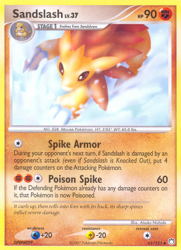 Sandslash (61/123) [Diamond & Pearl: Mysterious Treasures] | Good Games Cannington