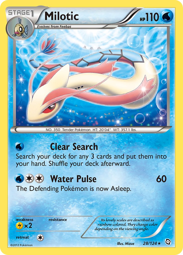 Milotic (28/124) (Theme Deck Exclusive) [Black & White: Dragons Exalted] | Good Games Cannington