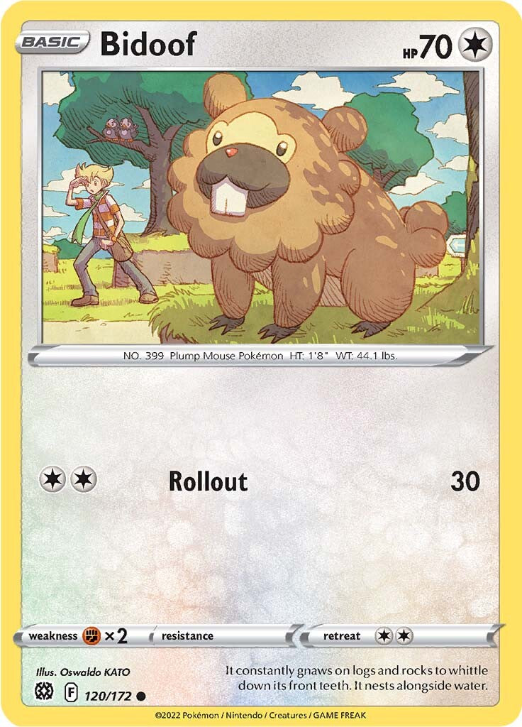 Bidoof (120/172) [Sword & Shield: Brilliant Stars] | Good Games Cannington
