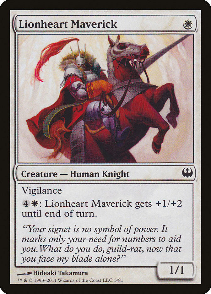 Lionheart Maverick [Duel Decks: Knights vs. Dragons] | Good Games Cannington