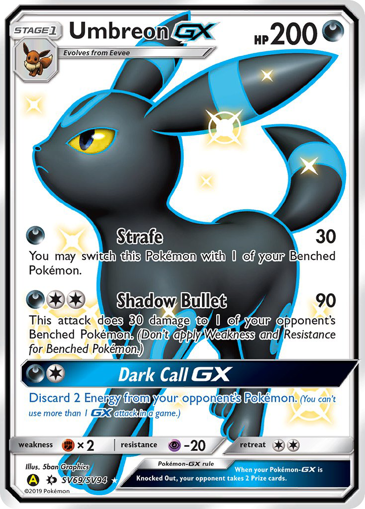 Umbreon GX (SV69/SV94) [Sun & Moon: Hidden Fates - Shiny Vault] | Good Games Cannington