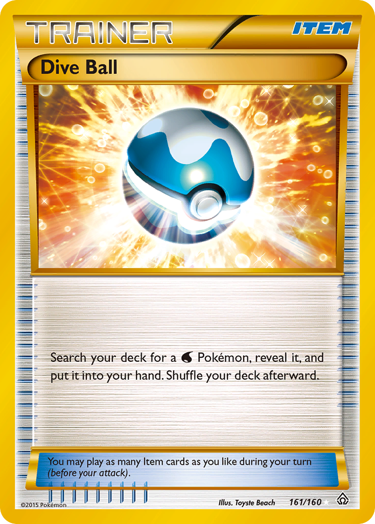 Dive Ball (161/160) [XY: Primal Clash] | Good Games Cannington