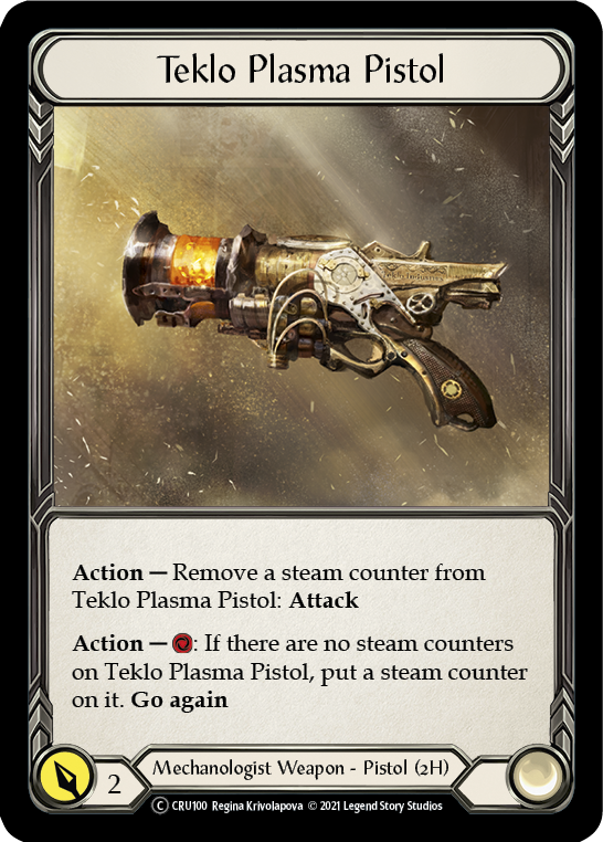 Teklo Plasma Pistol [U-CRU100-RF] Unlimited Rainbow Foil | Good Games Cannington