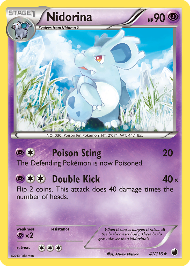 Nidorina (41/116) [Black & White: Plasma Freeze] | Good Games Cannington