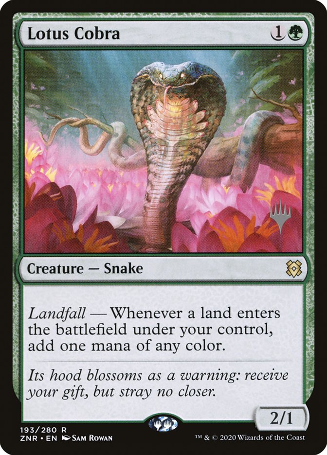 Lotus Cobra (Promo Pack) [Zendikar Rising Promos] | Good Games Cannington