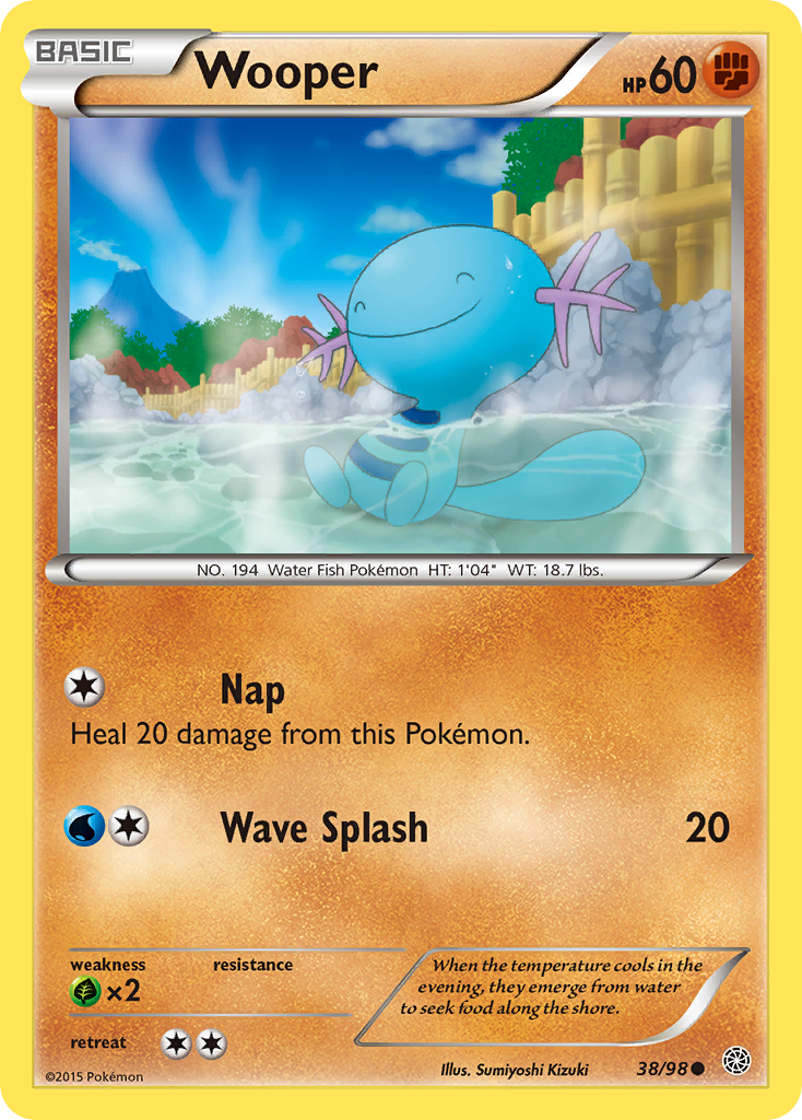 Wooper (38/98) [XY: Ancient Origins] | Good Games Cannington