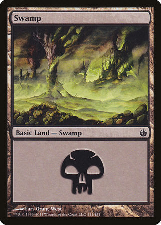Swamp (151) [Mirrodin Besieged] | Good Games Cannington
