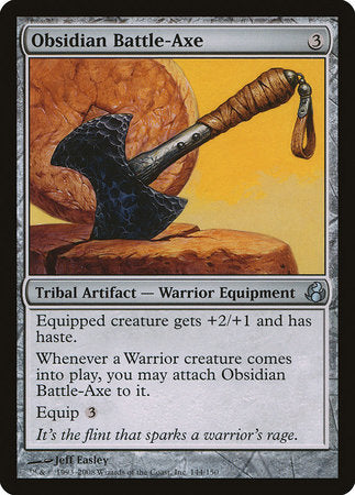 Obsidian Battle-Axe [Morningtide] | Good Games Cannington