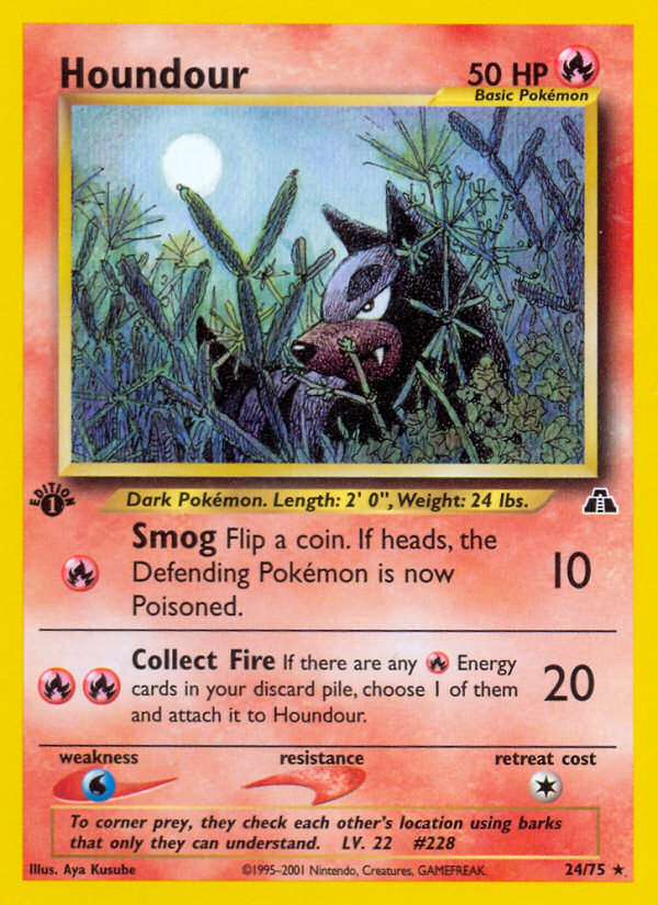 Houndour (24/75) [Neo Discovery 1st Edition] | Good Games Cannington