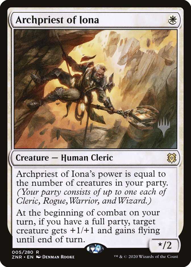 Archpriest of Iona (Promo Pack) [Zendikar Rising Promos] | Good Games Cannington