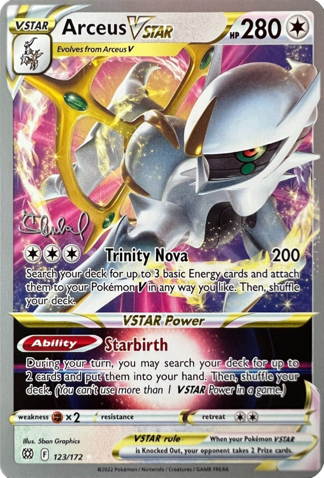 Arceus VSTAR (123/172) (ADP - Ondrej Skubal) [World Championships 2022] | Good Games Cannington