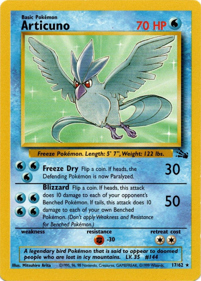 Articuno (17/62) [Fossil Unlimited] | Good Games Cannington