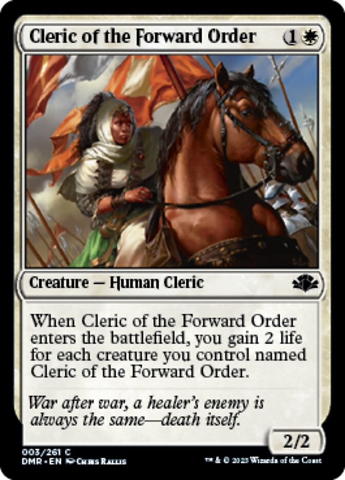 Cleric of the Forward Order [Dominaria Remastered] | Good Games Cannington