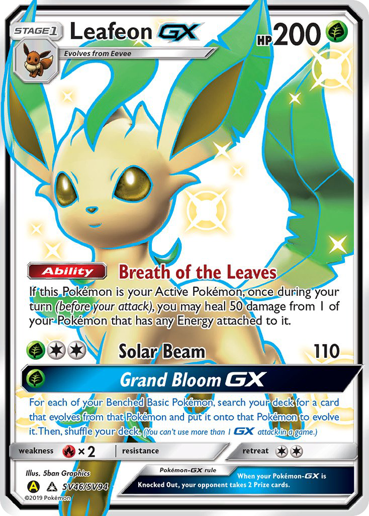 Leafeon GX (SV46/SV94) [Sun & Moon: Hidden Fates - Shiny Vault] | Good Games Cannington