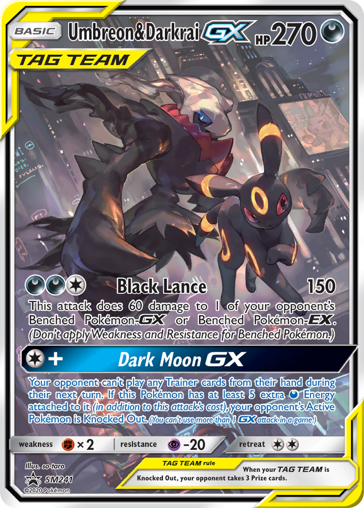 Umbreon & Darkrai GX (SM241) (Jumbo Card) [Sun & Moon: Black Star Promos] | Good Games Cannington