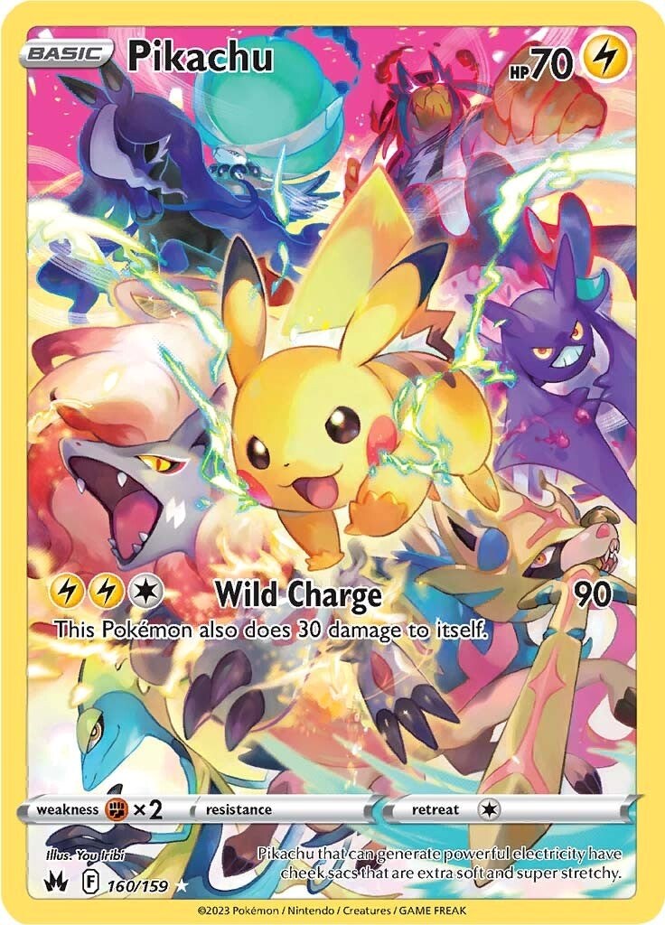 Pikachu (160/159) (Secret) [Sword & Shield: Crown Zenith] | Good Games Cannington