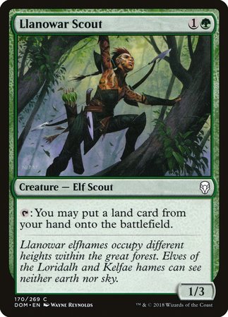 Llanowar Scout [Dominaria] | Good Games Cannington