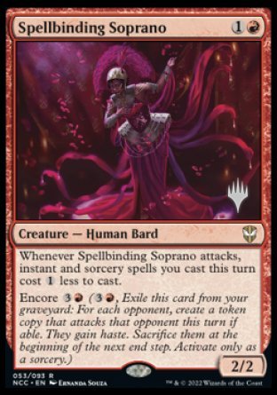Spellbinding Soprano (Promo Pack) [Streets of New Capenna Commander Promos] | Good Games Cannington