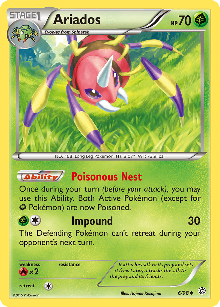 Ariados (6/98) [XY: Ancient Origins] | Good Games Cannington