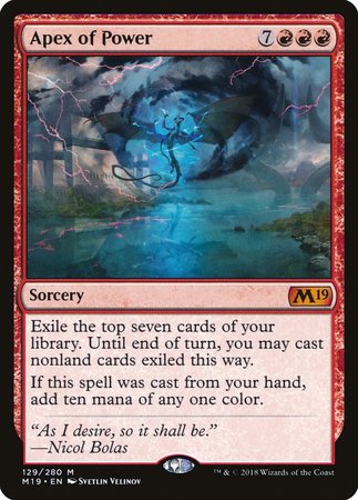 Apex of Power [Core Set 2019] | Good Games Cannington