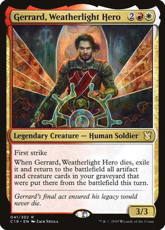Gerrard, Weatherlight Hero [Commander 2019] | Good Games Cannington