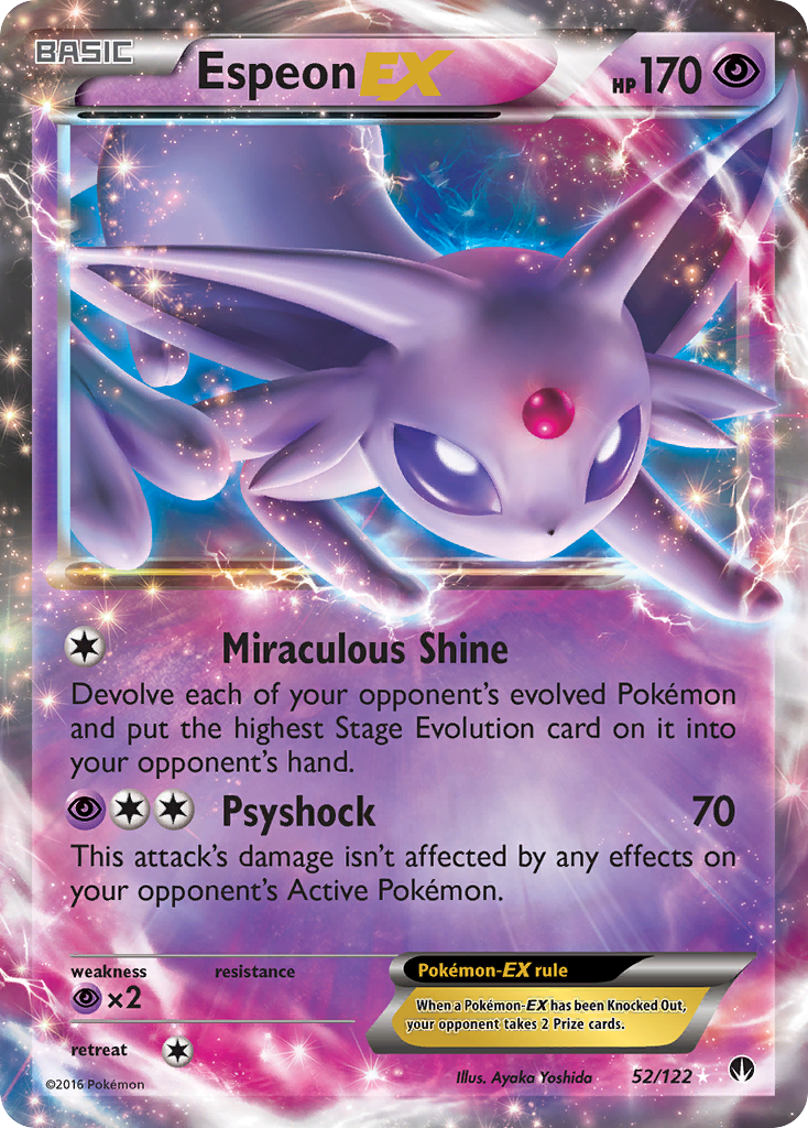 Espeon EX (52/122) [XY: BREAKpoint] | Good Games Cannington