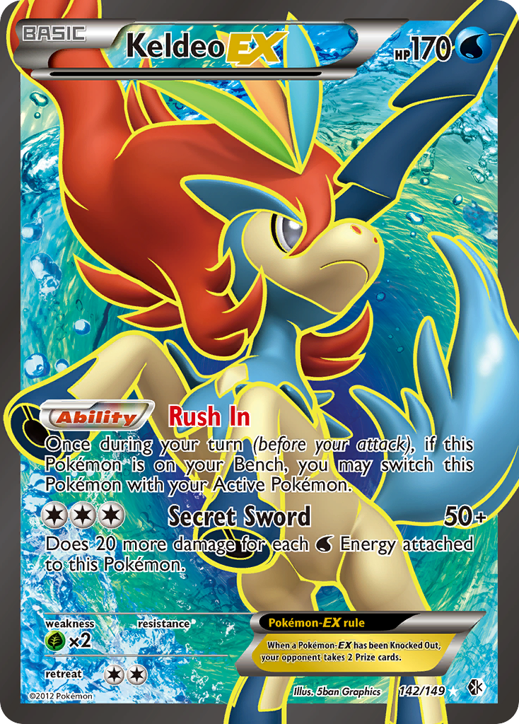 Keldeo EX (142/149) [Black & White: Boundaries Crossed] | Good Games Cannington